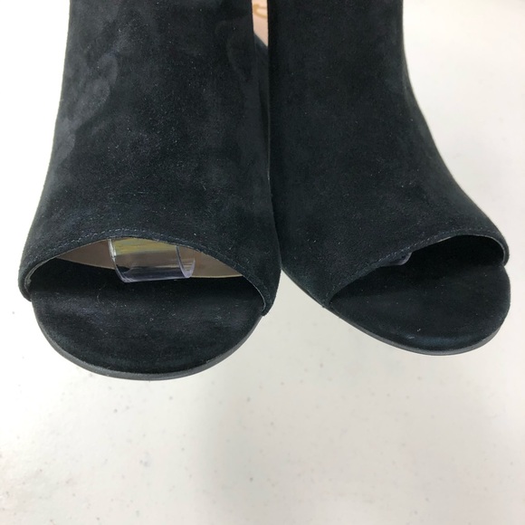 Sam Edelman Black Wedge Suede Sandals Size 6M - Picture 5 of 8